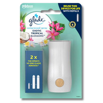 Glade Touch & Fresh Unit + Exotic Tropical Blossoms Refill 10ml