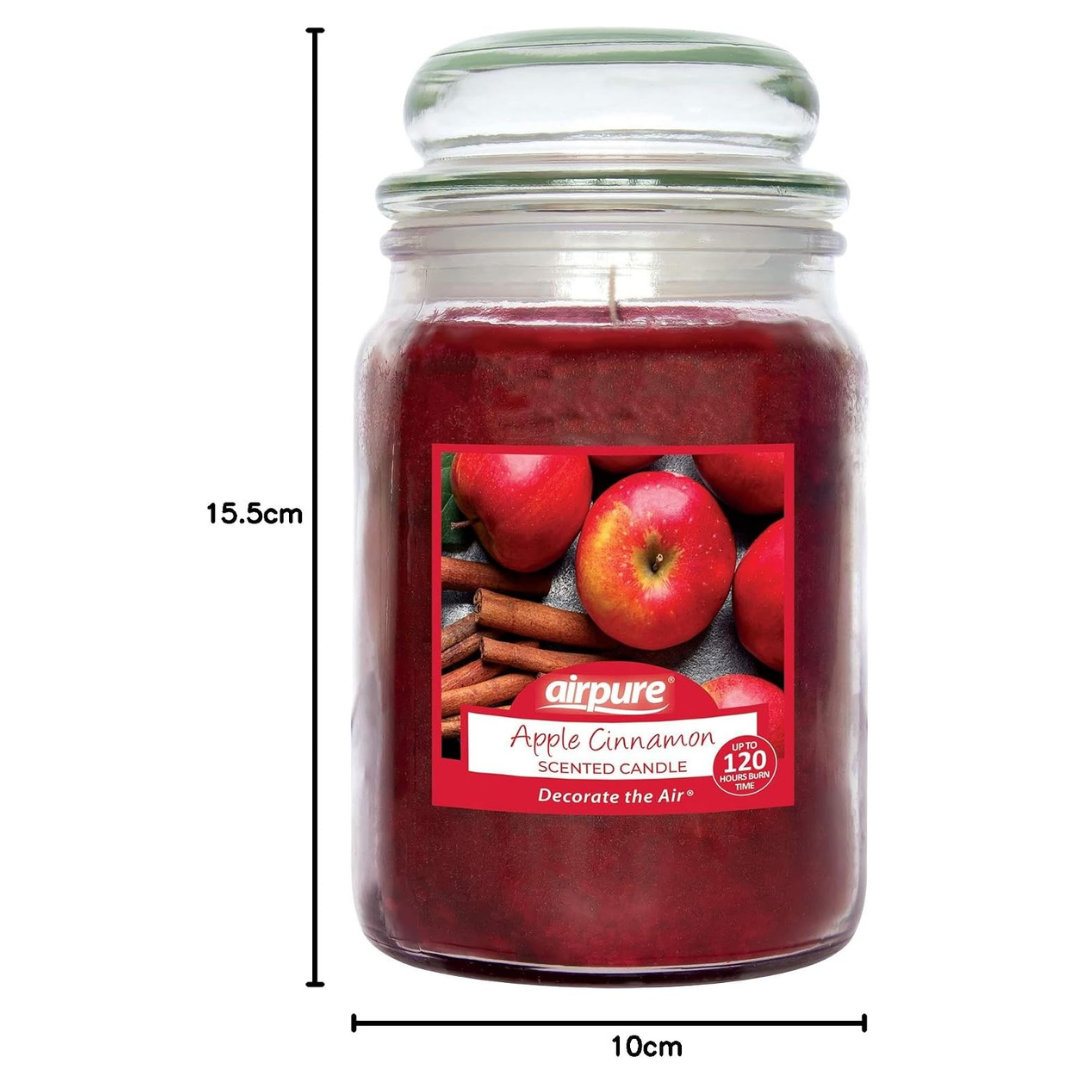 Airpure Jar Candle Apple Cinnamon 510g