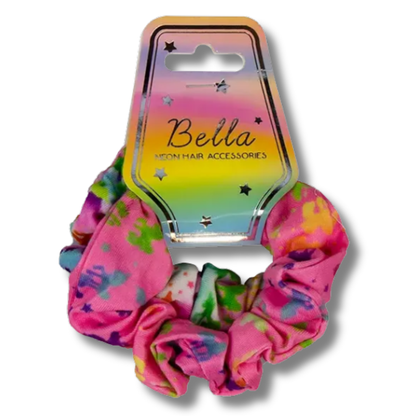 Bella Neon Hair Accessories Scrunchie Hårstrikker 2pk Div.Typer