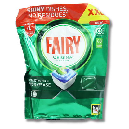 Fairy Original All in One Dishwasher Capsules 60pk
