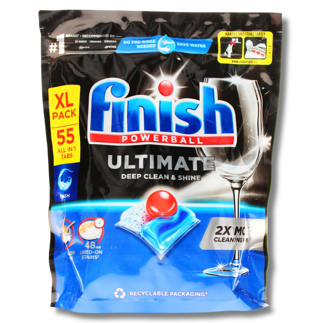 Finish Powerball Ultimate Dishwasher Capsules 55pk