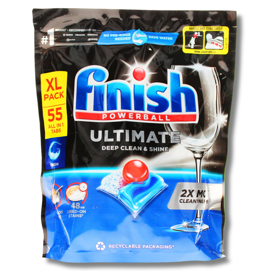 Finish Powerball Ultimate Dishwasher Capsules 55pk