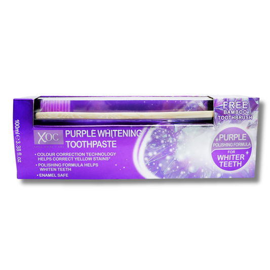 XOC Purple Toothpaste + Toothbrush 100ml