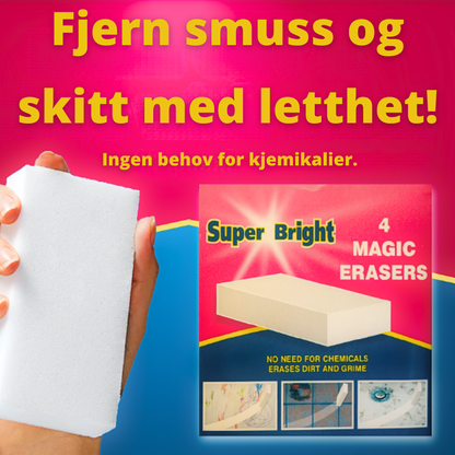 Super Bright Magic Erasers 4pk
