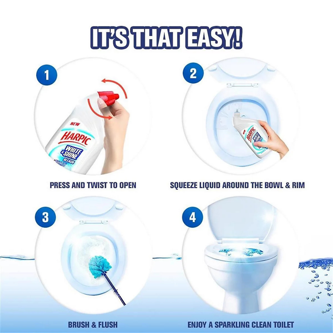 Harpic Bleach White & Shine Toilet Gel 750ml