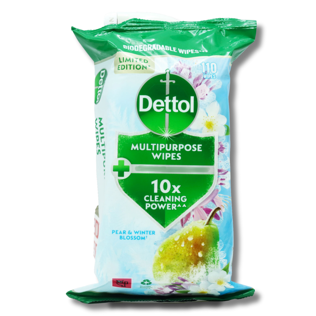 Dettol Multipurpose Wipes – Pear & Winter Blossom Limited Edition 110pk