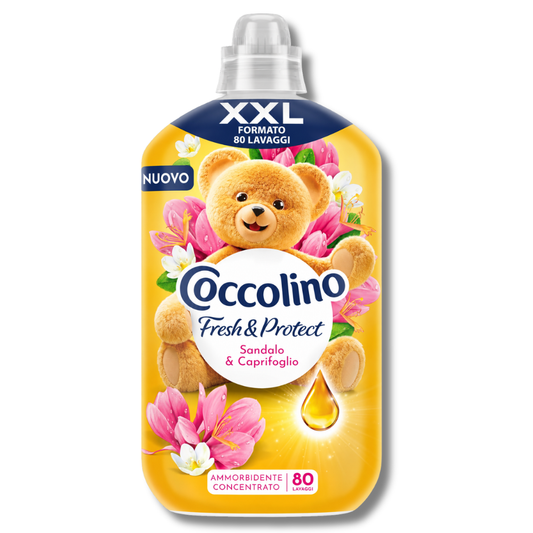 Coccolino Fresh & Protect Fabric Softener Sandalo & Caprifoglio 80w