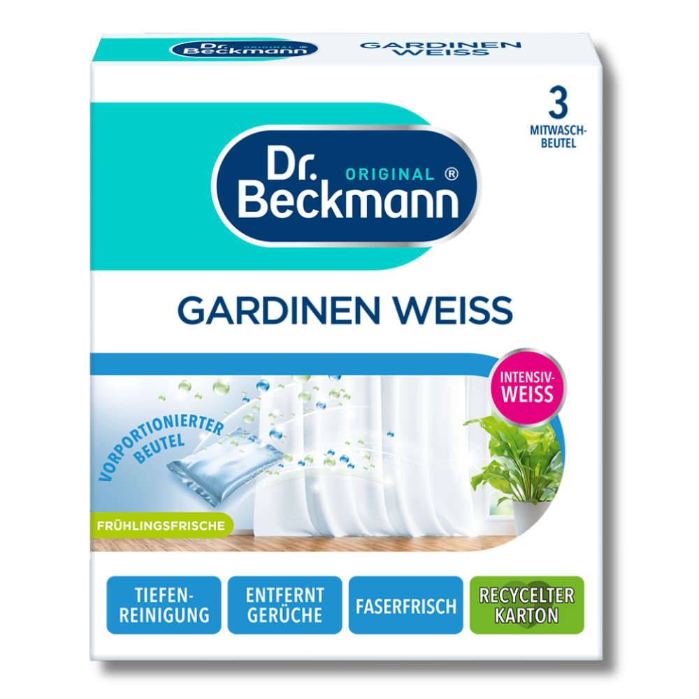 Dr. Beckmann Gardinen Weiss Gardinbleking 3 x 40g