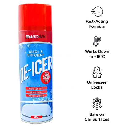 AutoRev Windscreen De-Icer 500ml