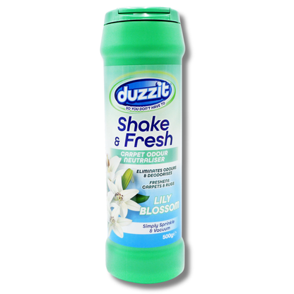Duzzit Shake & Fresh Carpet Odour Neutraliser Lily Blossom 500g
