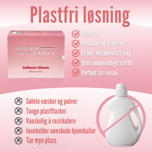Flekkfritt Tøymyknerark Blossom Kiss 50 stk <100 vask