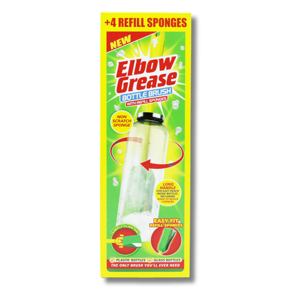 Elbow Grease Bottle Brush + 4 Refills