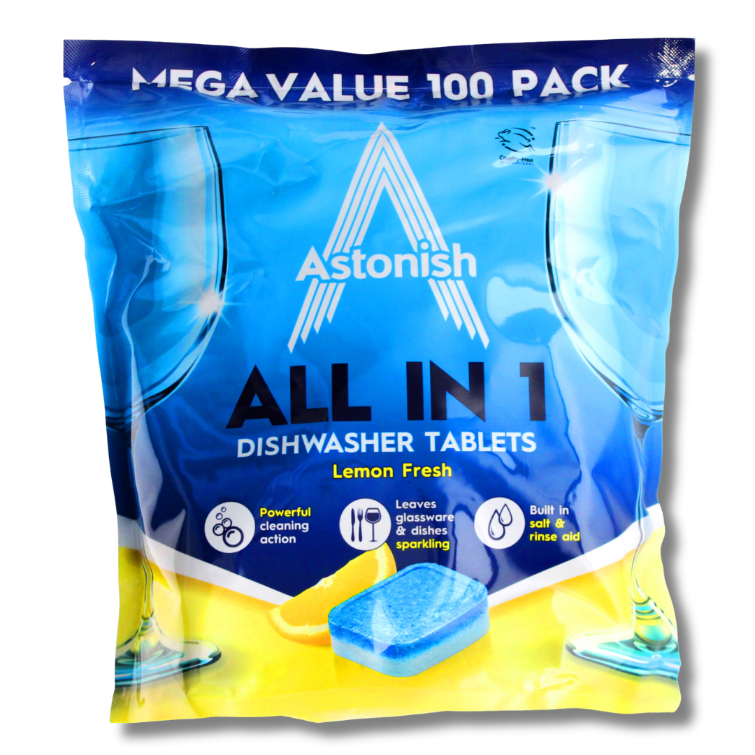 Astonish All In 1 Dishwasher Tablets Lemon Fresh 100pk