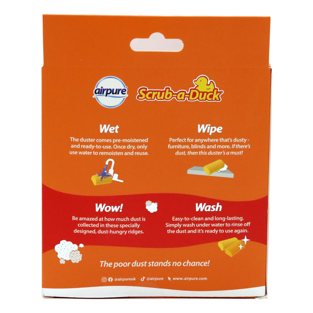 Airpure Scrub-a-Duck Wet & Wipe Duster 2pk
