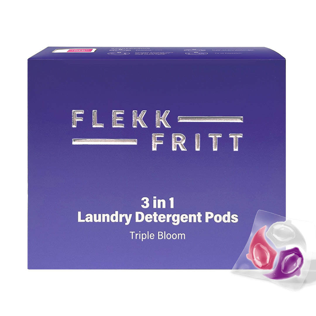 Flekkfritt 3 i 1 Vaskemiddel Pods Triple Bloom 40 stk