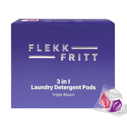 Flekkfritt 3 i 1 Vaskemiddel Pods Triple Bloom 40 stk