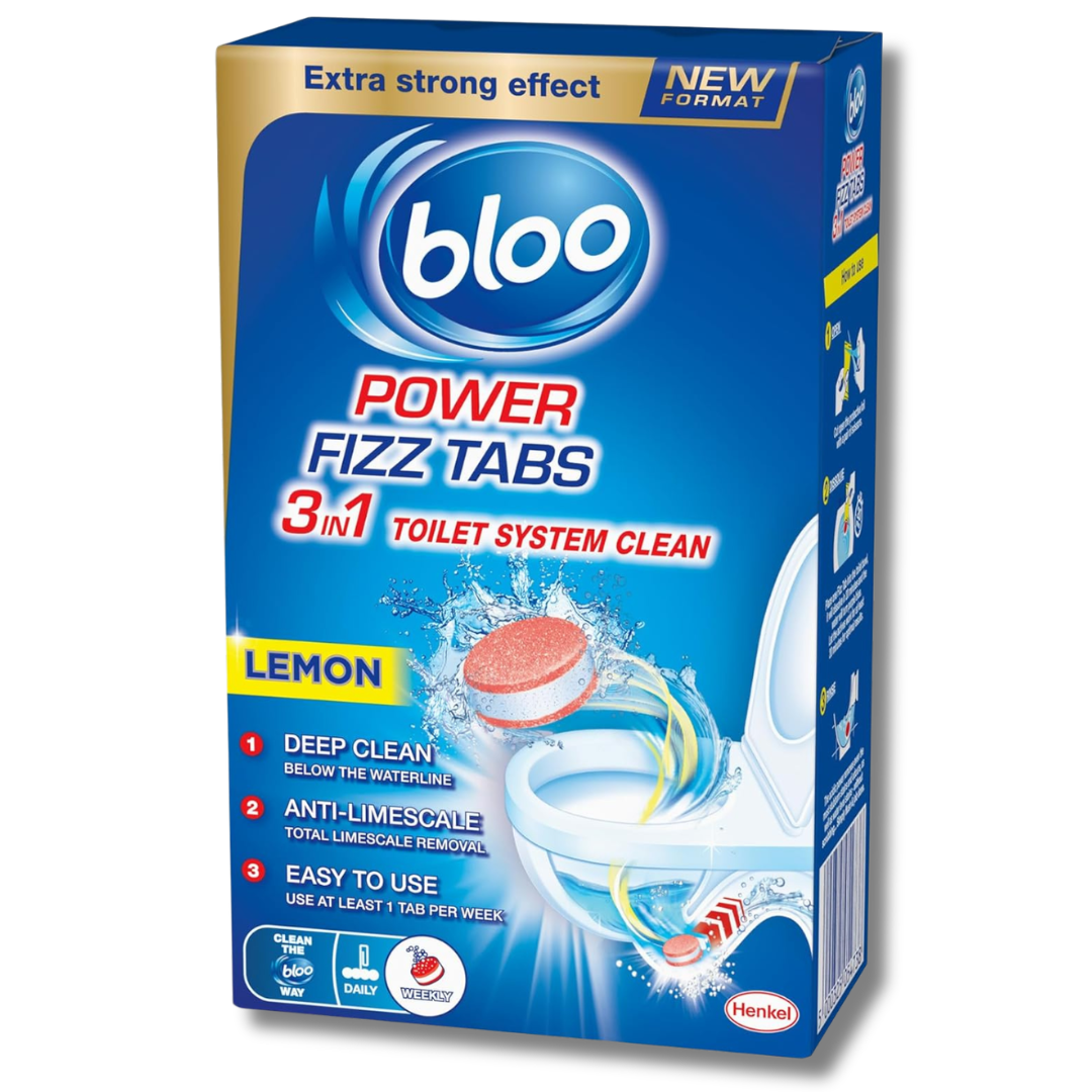 Bloo 3in1 Power Fizz Tabs Lemon 8pk
