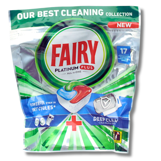 Fairy Platinum Plus All in One Dishwasher Capsules Herbal Breeze 17pk