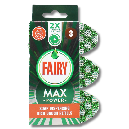 Fairy Max Power Dish Brush Refill 3pk