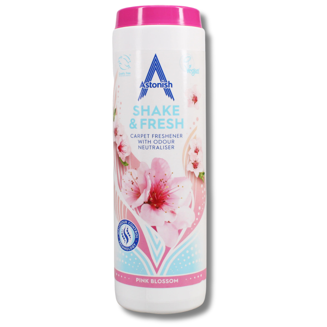 Astonish Shake & Fresh Carpet Freshener Pink Blossom 350g