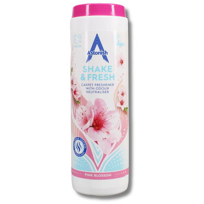 Astonish Shake & Fresh Carpet Freshener Pink Blossom 350g