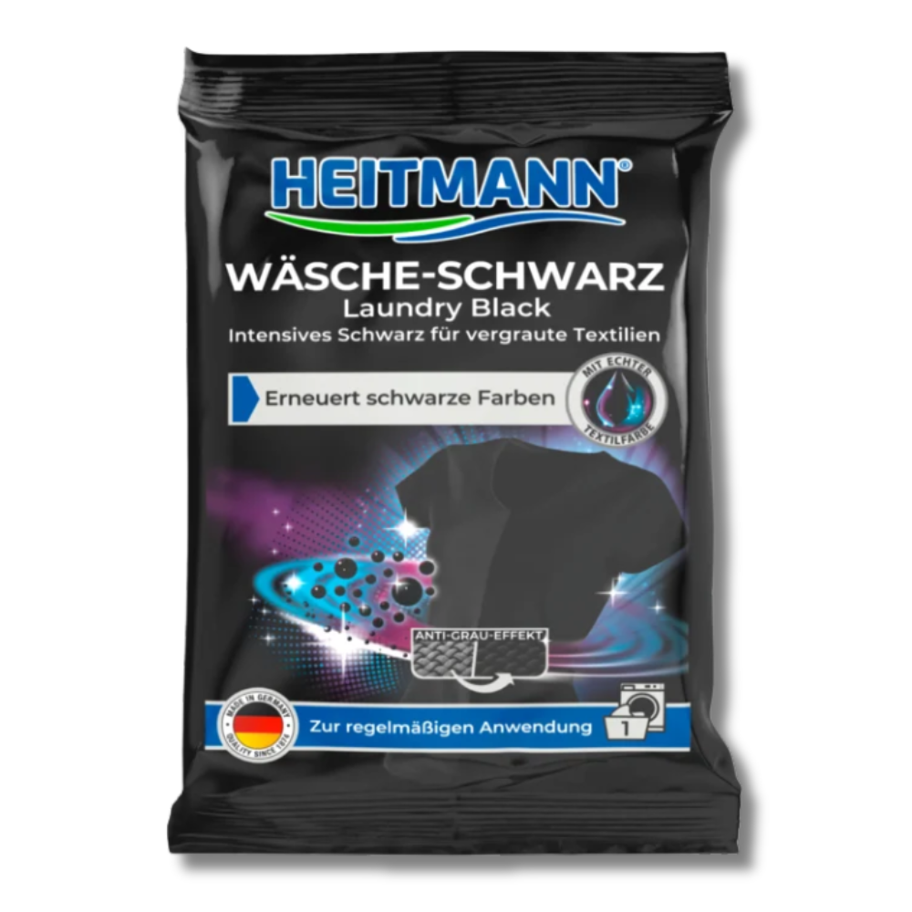 Heitmann Wäsche-Schwarz Fargefornyer for Svart Tøy 50g