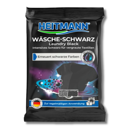 Heitmann Wäsche-Schwarz Fargefornyer for Svart Tøy 50g