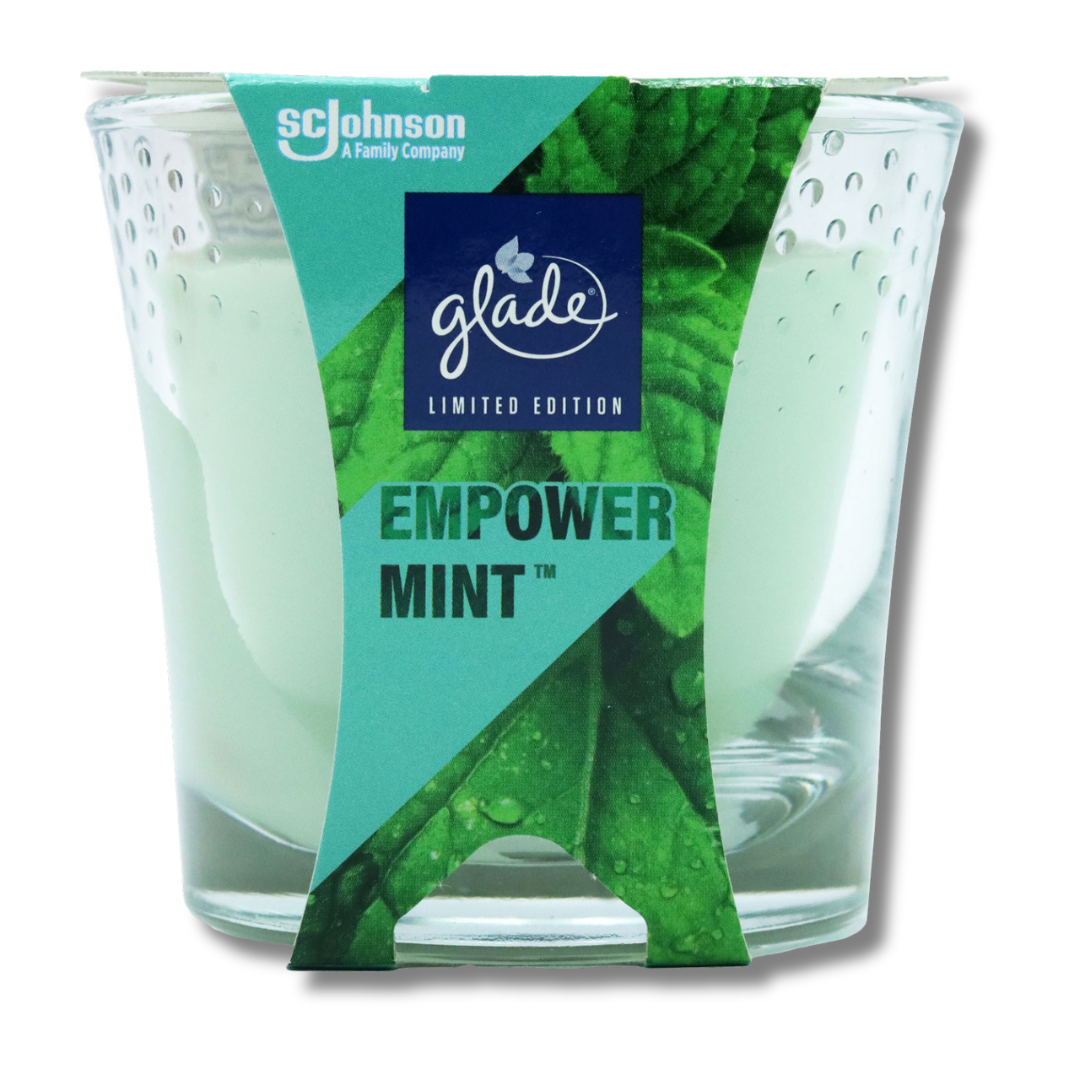 Glade Fragranced Candle Empower Mint 129g