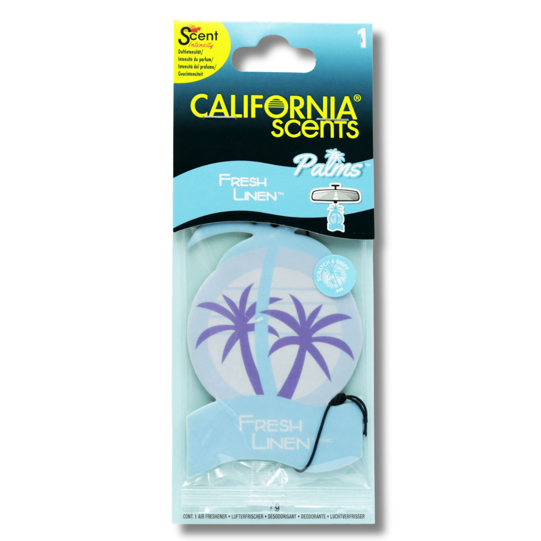 California Scent Palms Car Freshener Fresh Linen