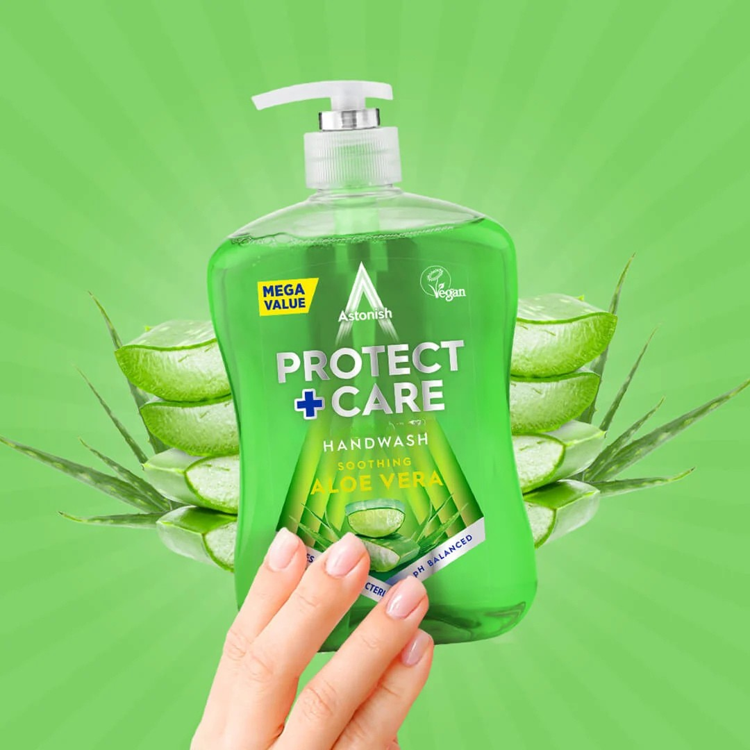 Astonish Protect + Care Hand Wash Aloe Vera 600ml