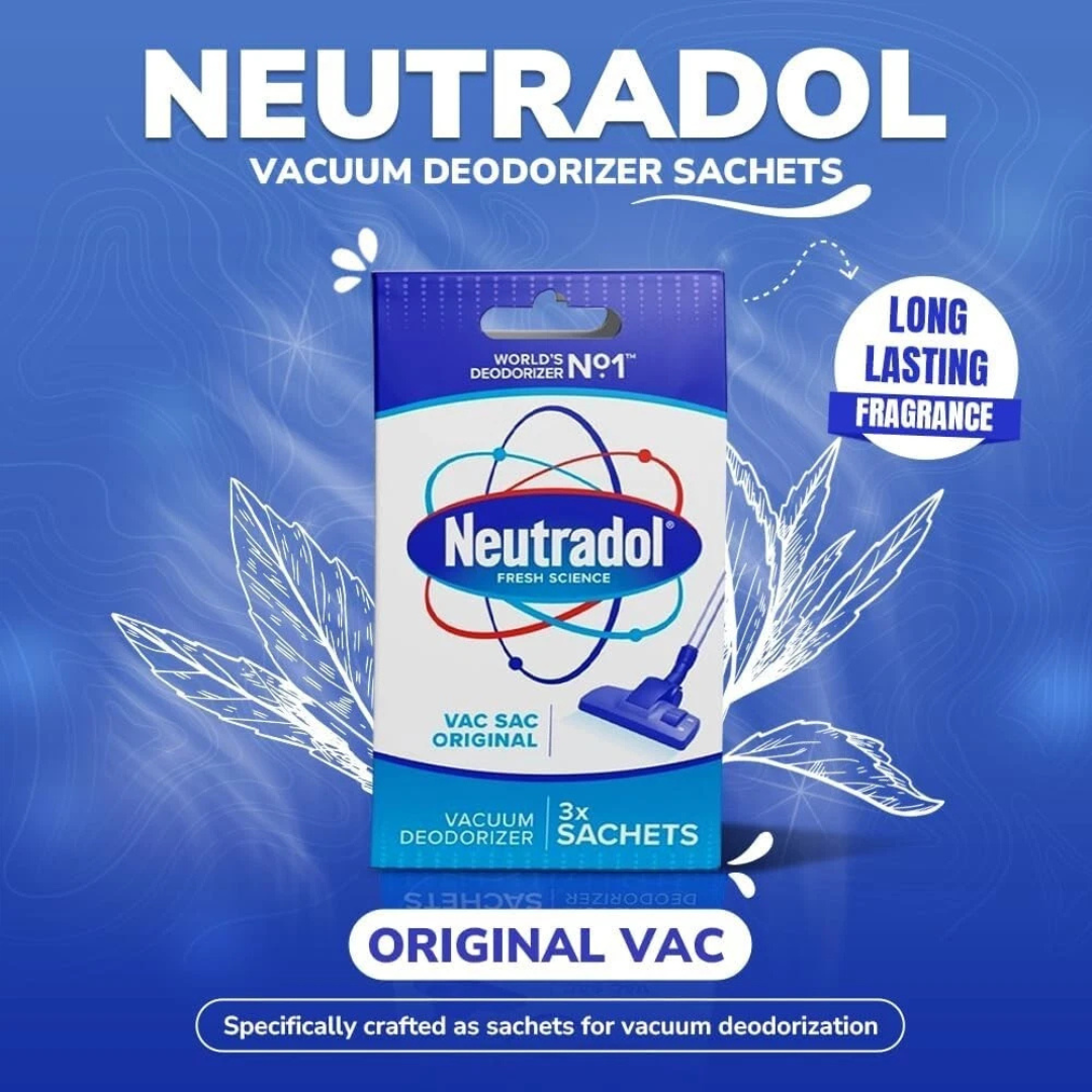 Neutradol Vac Sac Original Vacuum Deodorizer 3pk