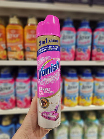 Vanish Carpet Care & Upholstery Vacuum Up Foam 600ml