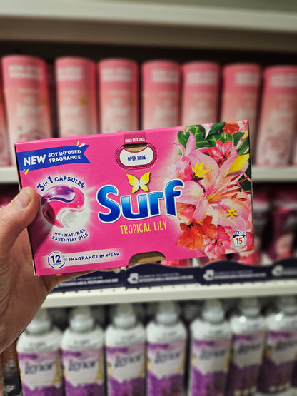 Surf 3-i-1 Capsules Tropical Lily 15w