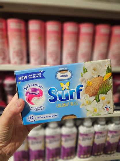 Surf 3-i-1 Capsules Coconut Bliss 15w