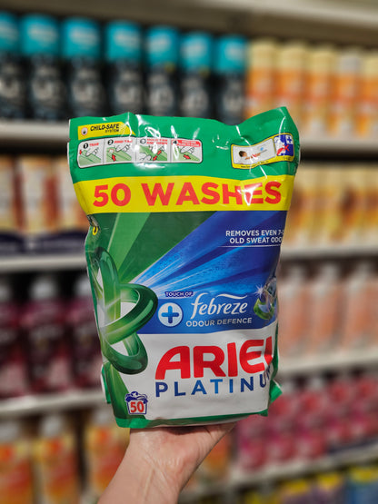 Ariel Platinum PODS + Febreze Odour Defence 50vask