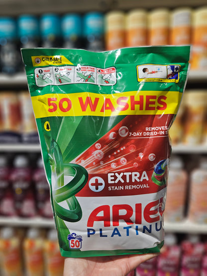Ariel Platinum Pods +Extra Stain Removal 50 vask