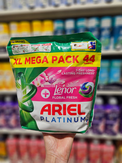 Ariel Platinum PODS + Touch Of Lenor Floral Fresh 44w