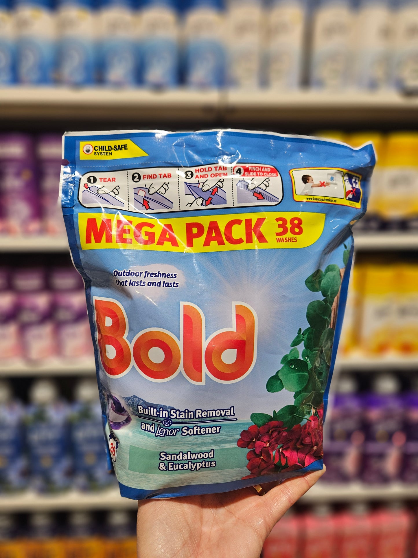 Bold Platinum All-in-1 Pods Sandalwood & Eucalyptus 38w