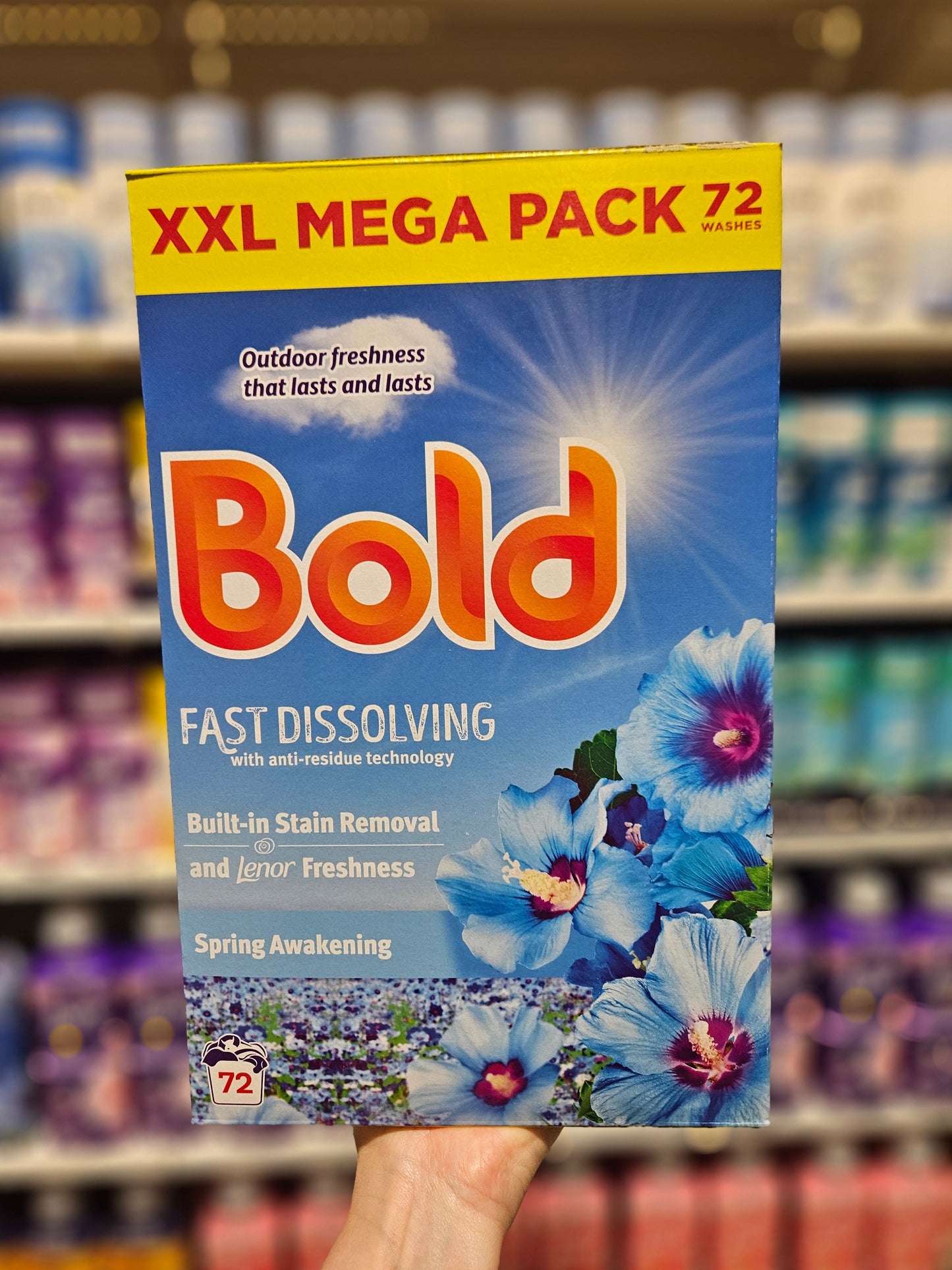 Bold Laundry Powder m/Lenor Spring Awakening 72w 3.6kg