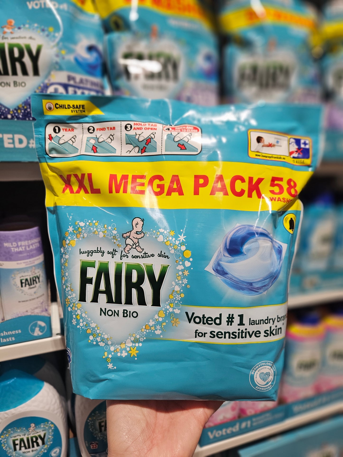 Fairy Original Non Bio Pods Sensitive 58w