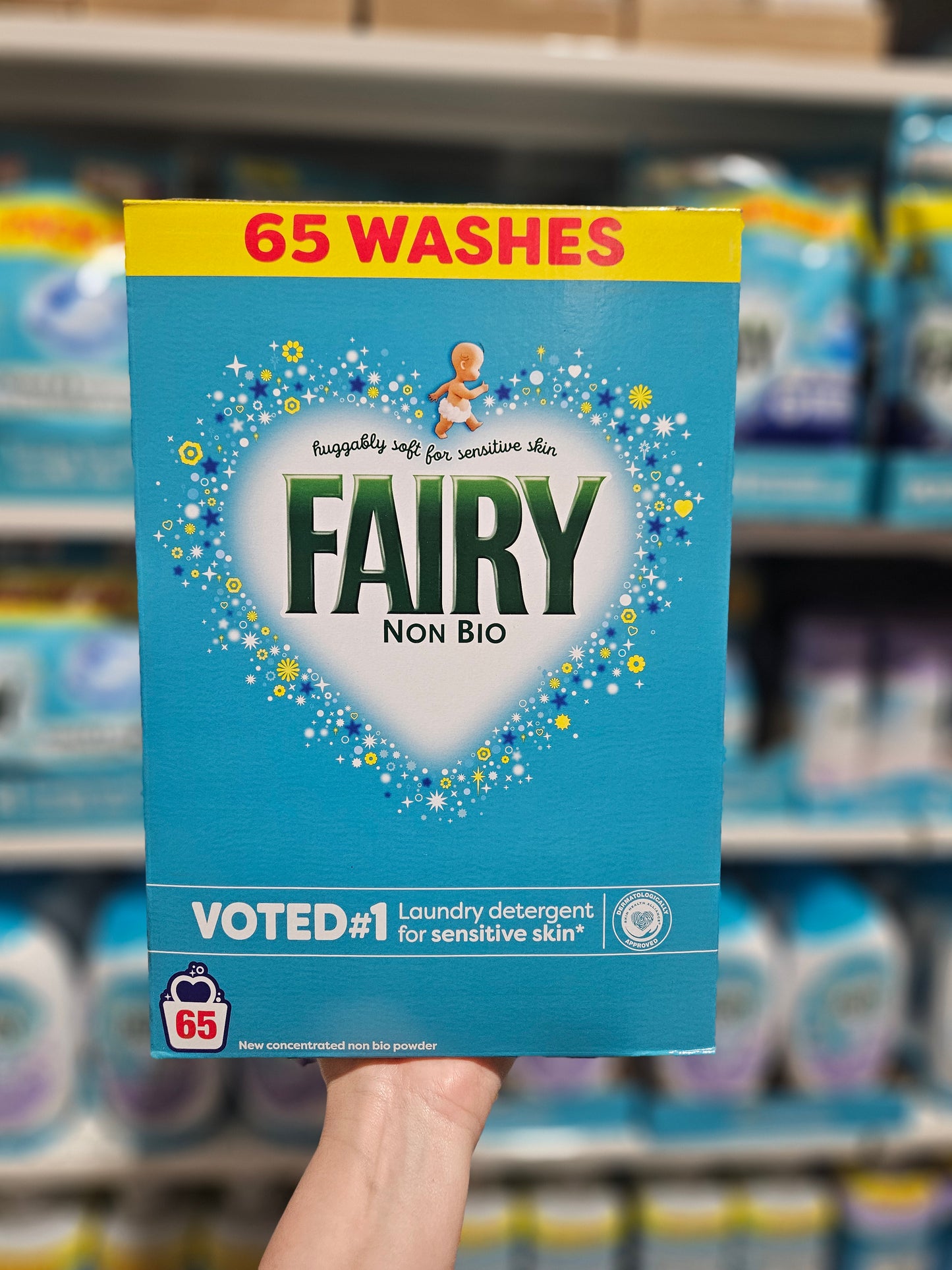 Fairy Non Bio Sensitive Laundry Powder 65w 3,25kg