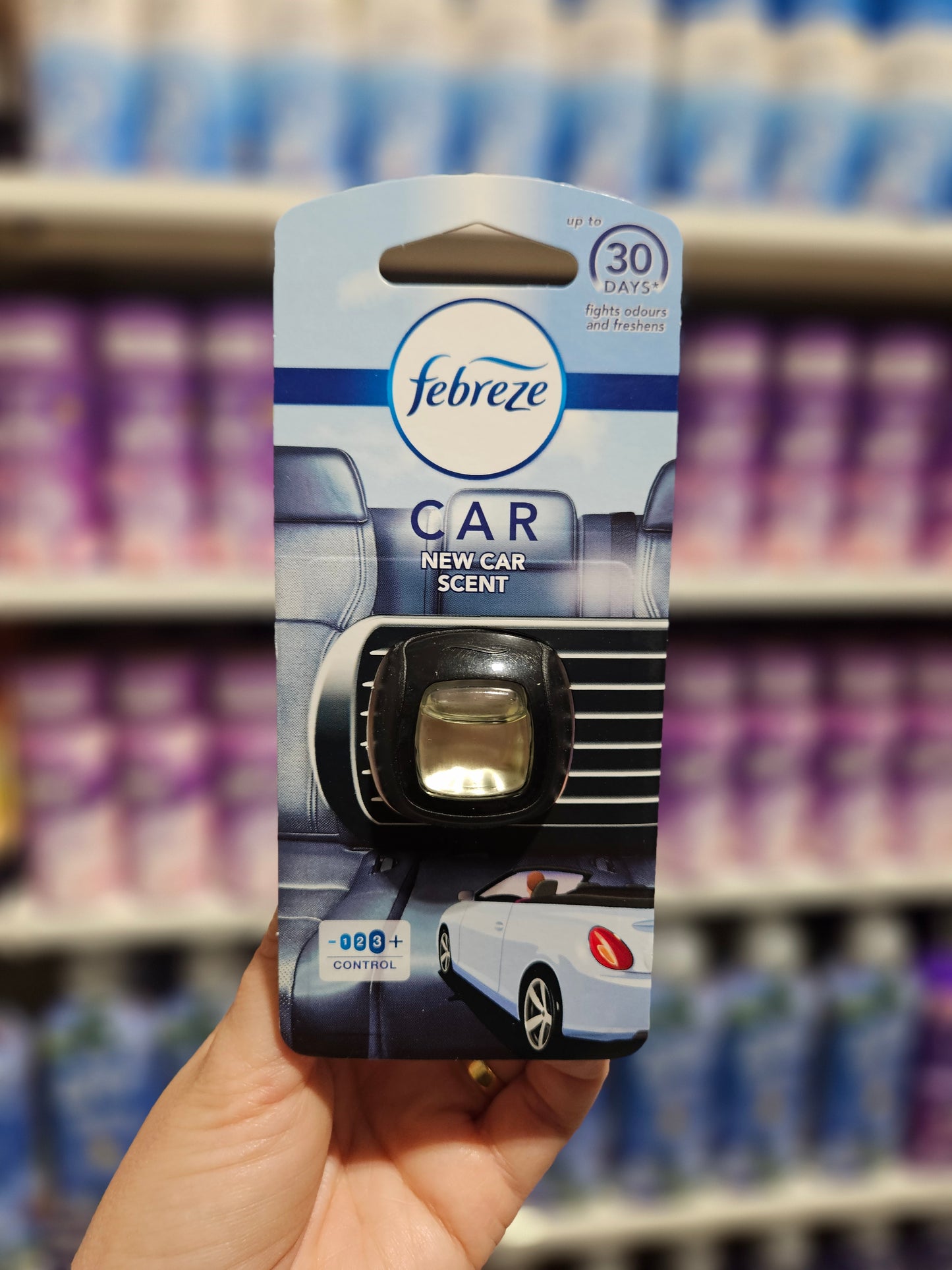 Febreze Car Clip Air Freshener New Car Scent 2ml