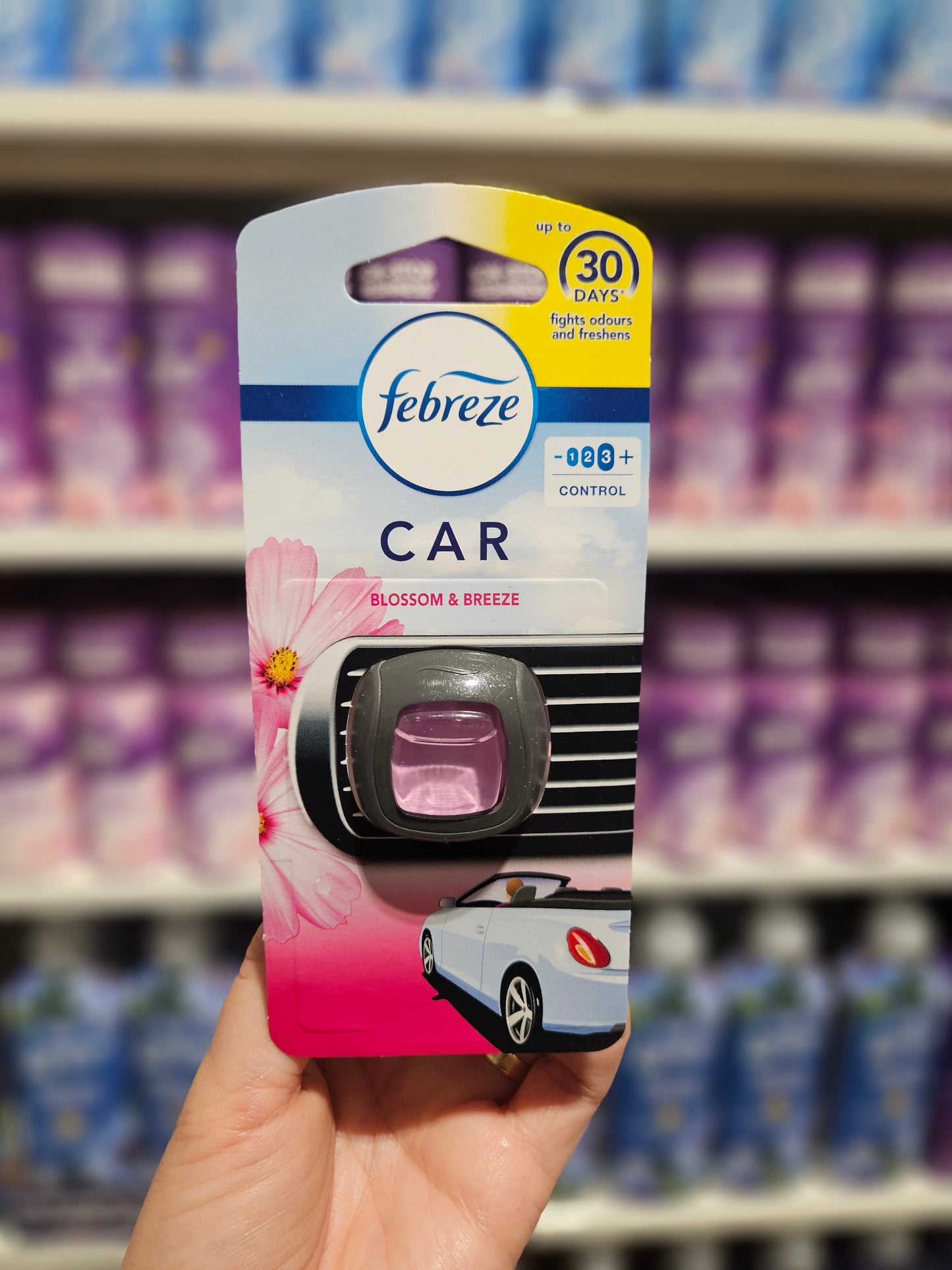 Febreze Car Clip Air Freshener Blossom & Breeze 2ml