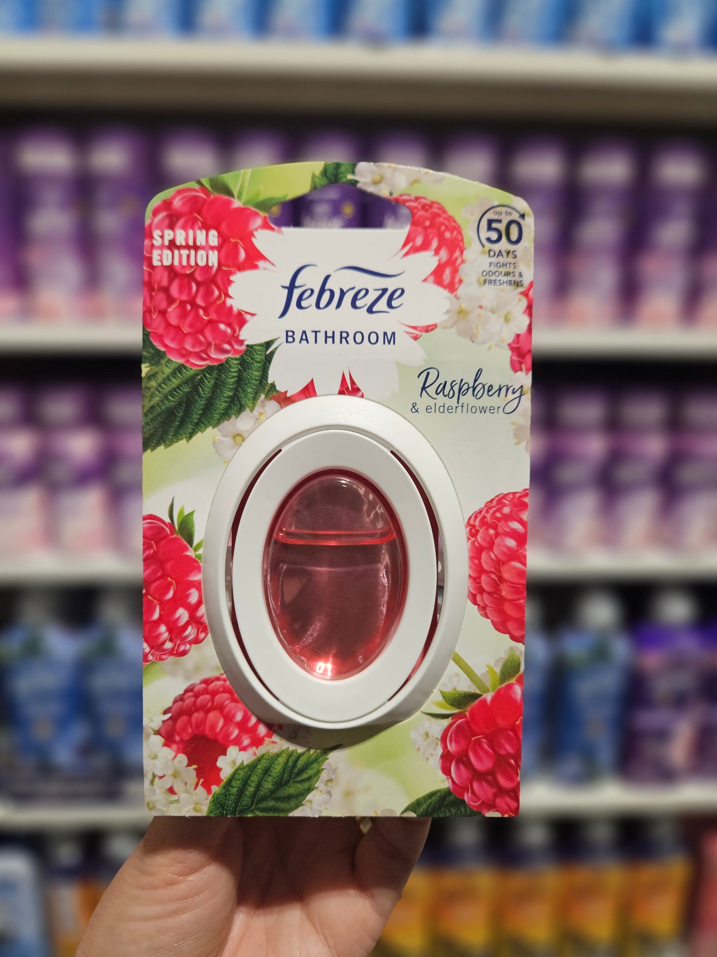 Febreze Bathroom Air Freshener Raspberry & Elderflower 7,5ml