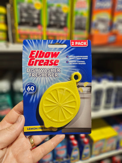 Elbow Grease Dishwasher Freshener Lemon 2pk
