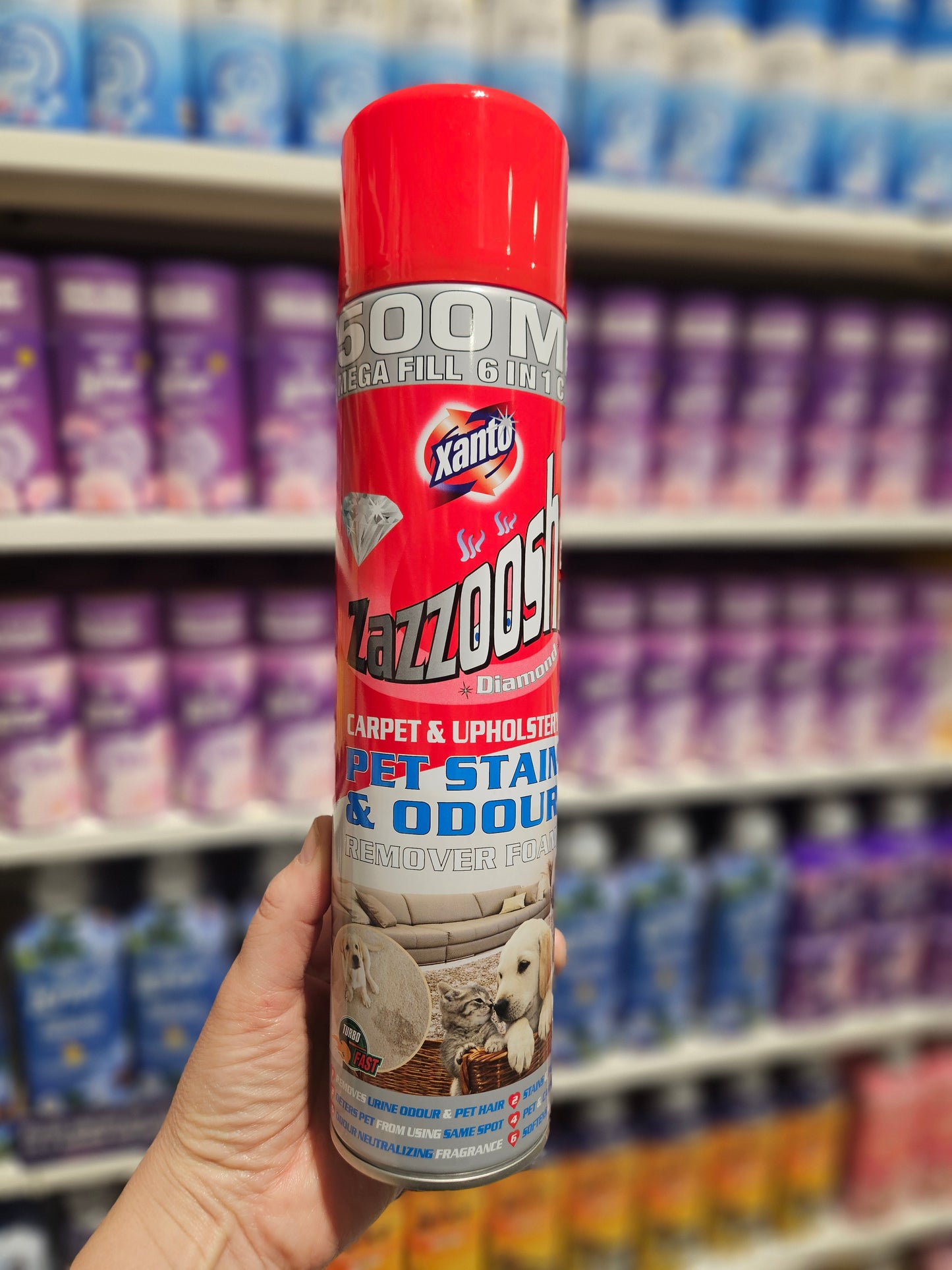 Xanto Zazzooch Diamond Pet Stain & Odour Remover Foam 500ml