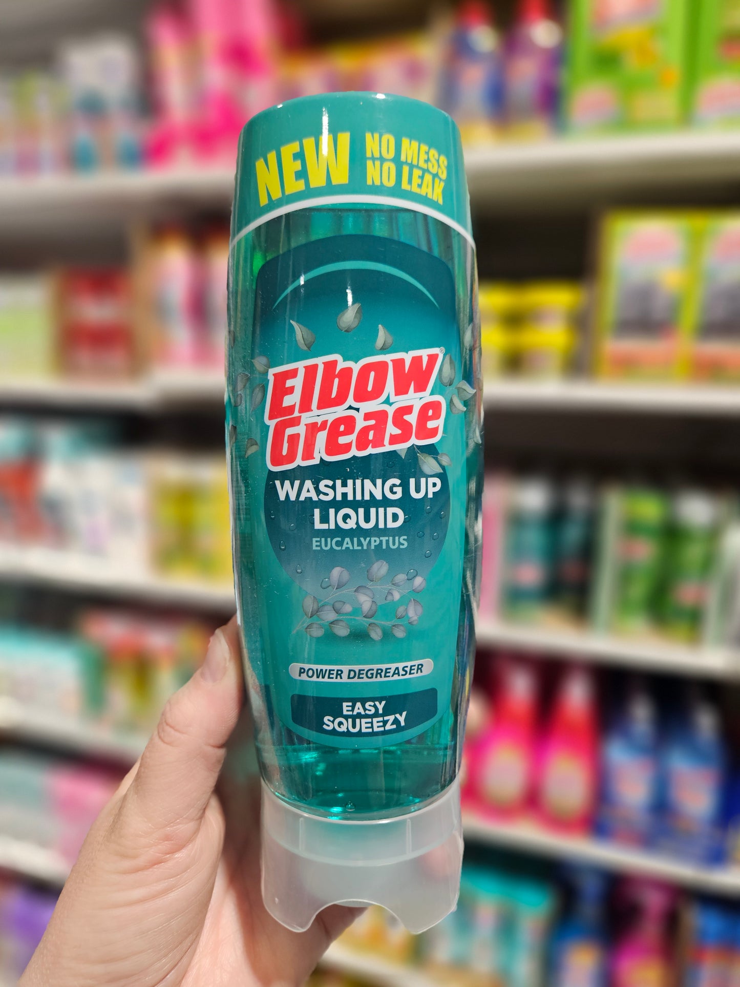 Elbow Grease Easy Squeezy Washing Up Liquid Eucalyptus 450ml