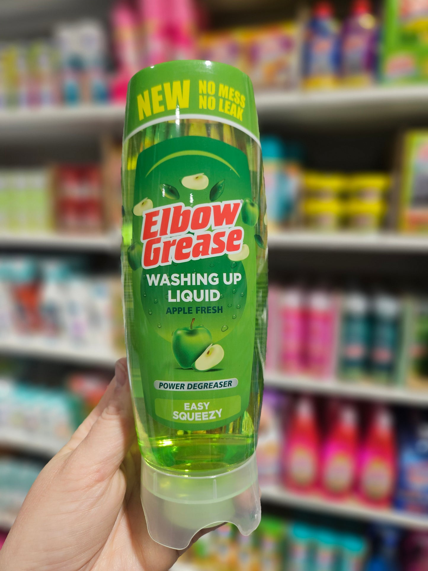 Elbow Grease Easy Squeezy Washing Up Liquid Apple Fresh 450ml