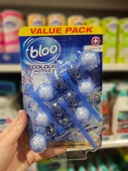 Bloo Colour Active+ Toilet Rim Block Bleach 3x50g