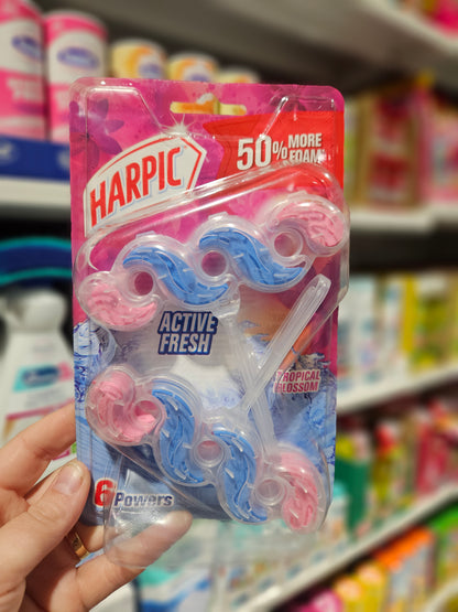 Harpic Active Rim Block Tropical Blossom 35g 2pk